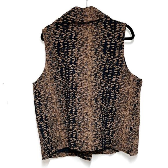NWT Liv by Habitat Chestnut Button Front Crop Vest Womens Sz L/XL - Picture 3 of 8